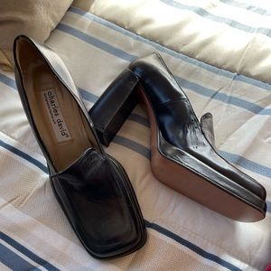 NEW Charles David mock-wedge shoes. 8-1/2.